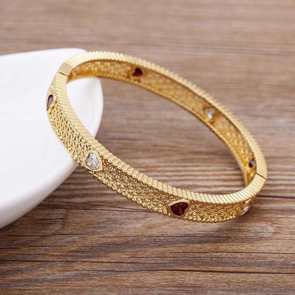bangle luxury women cuffs bracelets & bangles love heart design copper zircon crystasl accessories gold plated jewelry gifts, Black
bangle luxury women cuffs bracelets & bangles love heart design copper zircon crystasl accessories gold plated jewelry gifts, Black