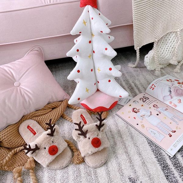 christmas home slippers women fur cotton cute deer autumn and winter indoor shoes, Black
christmas home slippers women fur cotton cute deer autumn and winter indoor shoes, Black