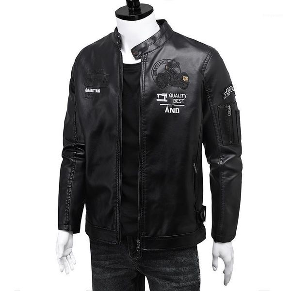 men's jackets brand 2021 autumn winter coat and jacket fashion leather windbreaker bomber warm motocycle for men, Black;brown
men's jackets brand 2021 autumn winter coat and jacket fashion leather windbreaker bomber warm motocycle for men, Black;brown