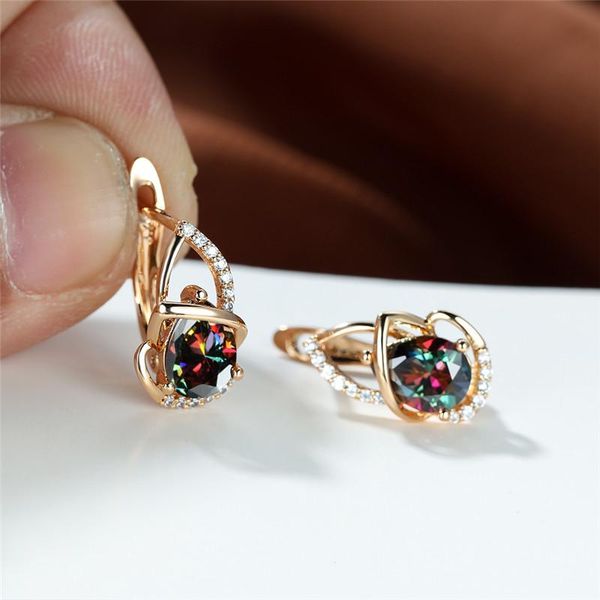 hoop & huggie punk rose gold color wedding earrings white zircon lotus flower earring rainbow crystal water drop stone for women, Golden;silver
hoop & huggie punk rose gold color wedding earrings white zircon lotus flower earring rainbow crystal water drop stone for women, Golden;silver