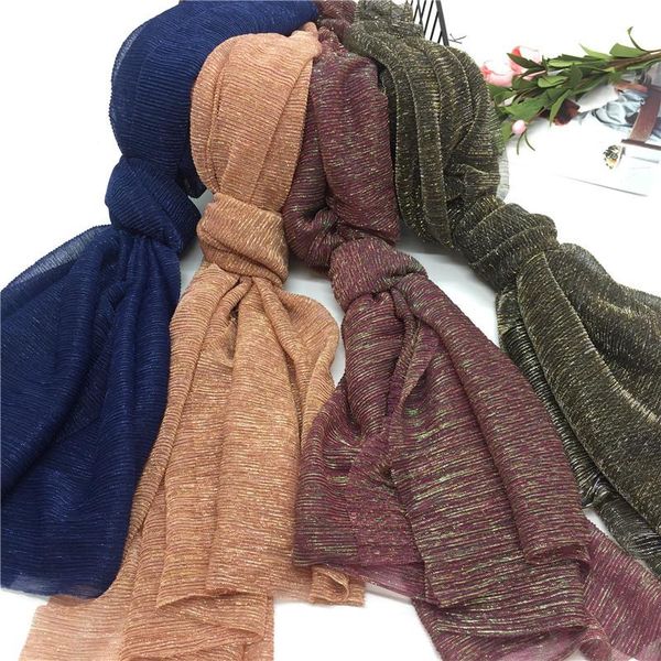 scarves spring schoolgirl is contracted and crinkled gold silver silk colour monochromatic gauze scarf wraps a head women, Blue;gray
scarves spring schoolgirl is contracted and crinkled gold silver silk colour monochromatic gauze scarf wraps a head women, Blue;gray