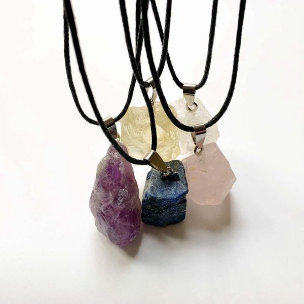 pendant necklaces bhuann natural rough stones quartz cristal healing jewelry wax rope necklace handmade raw crystals 1pc, Silver
pendant necklaces bhuann natural rough stones quartz cristal healing jewelry wax rope necklace handmade raw crystals 1pc, Silver