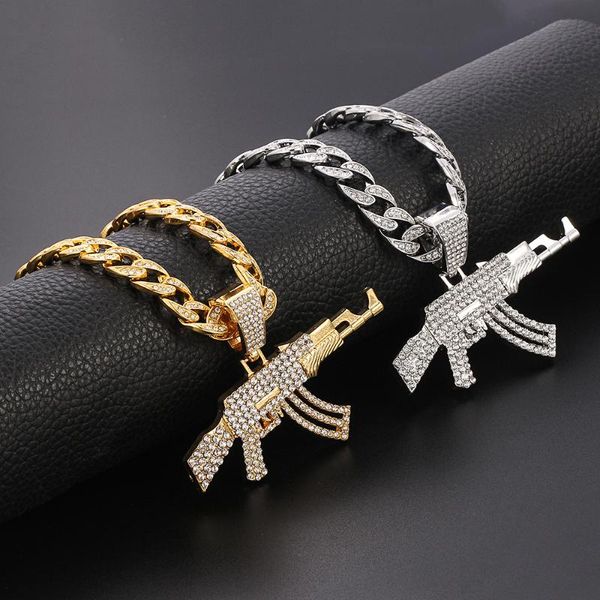 pendant necklaces jewelry for men women hip hop iced out bling submachine gun necklace 12mm miami cuban link chain choker fashion gift, Silver
pendant necklaces jewelry for men women hip hop iced out bling submachine gun necklace 12mm miami cuban link chain choker fashion gift, Silver