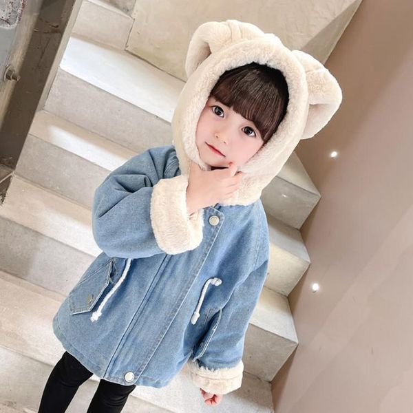 jackets children denim autumn winter girls coats outdoor cartoon warm plush thicken kids outerwear student casual clothing, Blue;gray
jackets children denim autumn winter girls coats outdoor cartoon warm plush thicken kids outerwear student casual clothing, Blue;gray