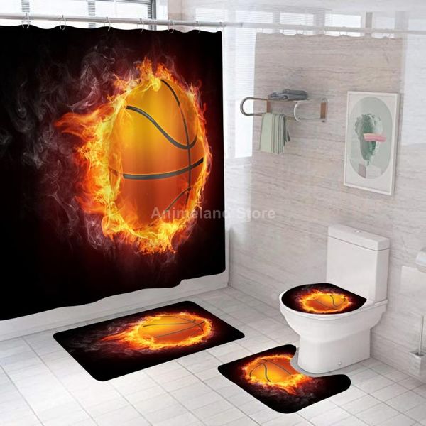 shower curtains fire basketball sports fantasy bathroom curtain bath sets toilet cover mat non-slip washroom rug set 180x180cm
shower curtains fire basketball sports fantasy bathroom curtain bath sets toilet cover mat non-slip washroom rug set 180x180cm