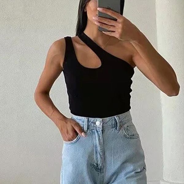 summer solid knitted womens cami asymmetrical slim streetwear vintage crop girl casual vest, White
summer solid knitted womens cami asymmetrical slim streetwear vintage crop girl casual vest, White
