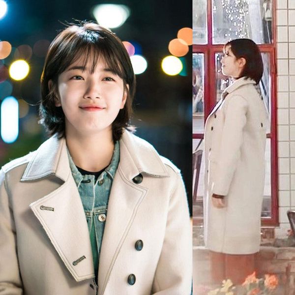women's wool & blends 2021 woolen coat female white autumn winter jacket women long sleeve coats cotton padded parka outerwear streetwe, Black
women's wool & blends 2021 woolen coat female white autumn winter jacket women long sleeve coats cotton padded parka outerwear streetwe, Black