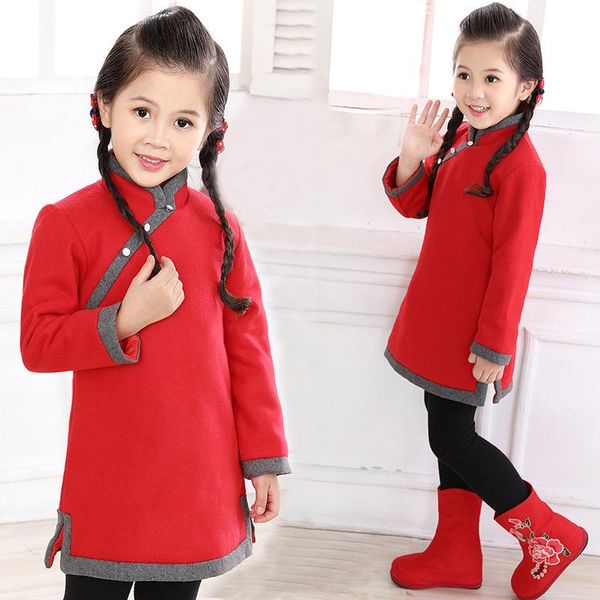 children qipao cheongsam dress new year tang costume winter spring princess casual dress chinese national festival clothes, Red
children qipao cheongsam dress new year tang costume winter spring princess casual dress chinese national festival clothes, Red