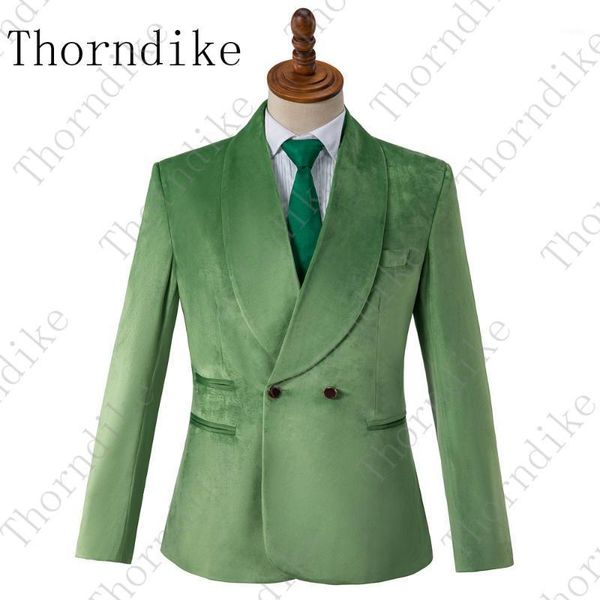men's suits & blazers thorndike green prom blazer for men fashion brand stage clothing singers slim fit mens formal velvet jacket, White;black
men's suits & blazers thorndike green prom blazer for men fashion brand stage clothing singers slim fit mens formal velvet jacket, White;black