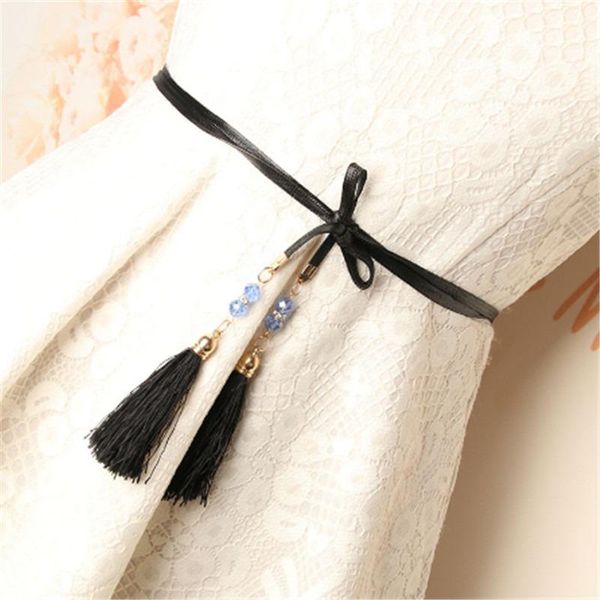 belts 2021 thin black pu leather belt waistband women long dress strap tassel fringe rope chain for cintos de mujer, Black;brown
belts 2021 thin black pu leather belt waistband women long dress strap tassel fringe rope chain for cintos de mujer, Black;brown