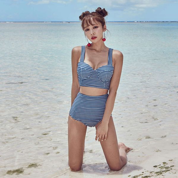 bikini fresh plaid steel bracket gathered cup high waist briefs japanese women's swimsuit, White;black
bikini fresh plaid steel bracket gathered cup high waist briefs japanese women's swimsuit, White;black