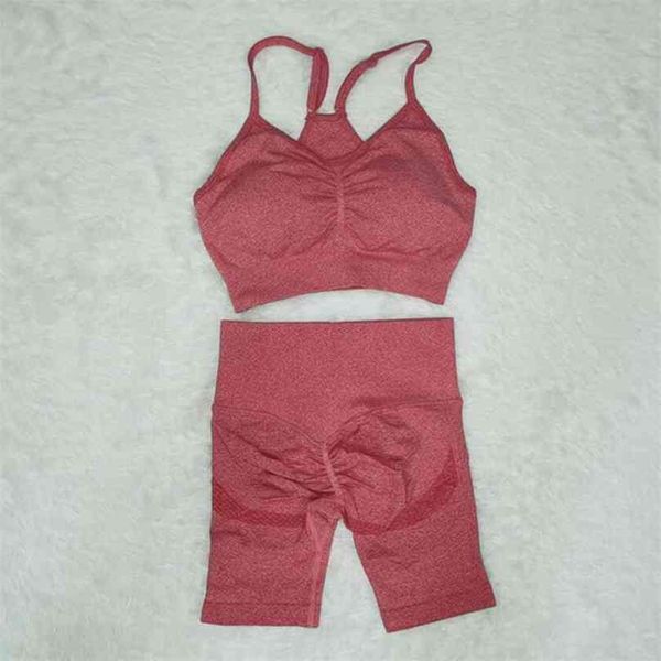 2pcs women seamless yoga sets fitness sports suits gym clothing yoga bra+high waist shorts workout push up pants 210802, Gray
2pcs women seamless yoga sets fitness sports suits gym clothing yoga bra+high waist shorts workout push up pants 210802, Gray