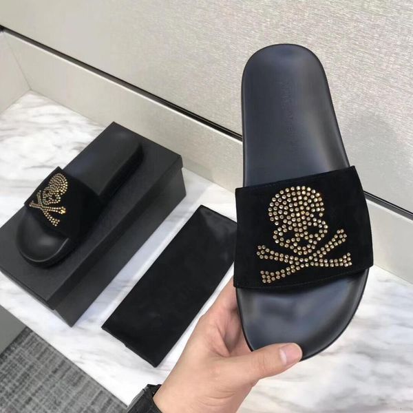 slippers brand skull luxury men slipper diamond rhinestones spikes sandals rivets casual flats sneakers whol 5xho, Black
slippers brand skull luxury men slipper diamond rhinestones spikes sandals rivets casual flats sneakers whol 5xho, Black