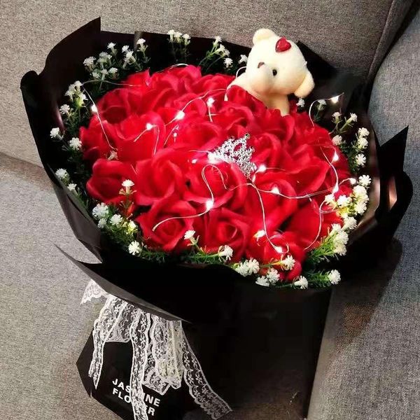soap 520 valentine's day mother's bouquet simulation flower bouquets of roses do romantic holiday gifts decorative flowers & wreat
soap 520 valentine's day mother's bouquet simulation flower bouquets of roses do romantic holiday gifts decorative flowers & wreat