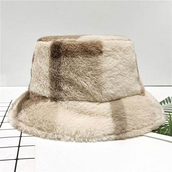 berets leopard print plaid bucket hats fall winter warm faux fur women panama caps outdoor sun hat fedora fisherman bonnets, Blue;gray
berets leopard print plaid bucket hats fall winter warm faux fur women panama caps outdoor sun hat fedora fisherman bonnets, Blue;gray