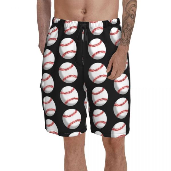 men's shorts baseball board funny bathing swimming trunks polyester men swim, White;black
men's shorts baseball board funny bathing swimming trunks polyester men swim, White;black