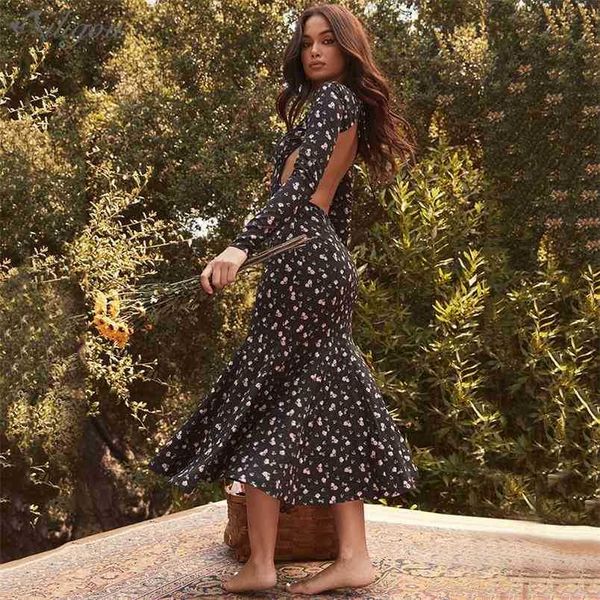 floral print long skirt vestidos elegant fashion sleeve halter dress celebrity club party costume 210525, Black;gray
floral print long skirt vestidos elegant fashion sleeve halter dress celebrity club party costume 210525, Black;gray