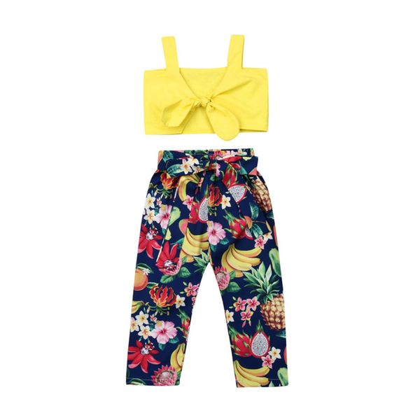 3-7 years girls set sleeveless shirt for girls solid yellow sling girls fruit print long pants girl sets clothing kids suit, White
3-7 years girls set sleeveless shirt for girls solid yellow sling girls fruit print long pants girl sets clothing kids suit, White