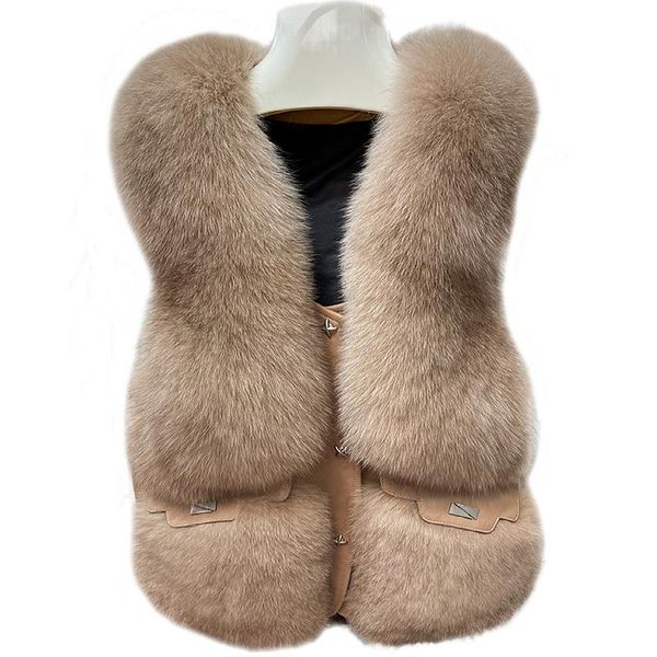 women's fur & faux zdfurs *imported whole leather vest short waistcoat 2021 coat winter, Black
women's fur & faux zdfurs *imported whole leather vest short waistcoat 2021 coat winter, Black