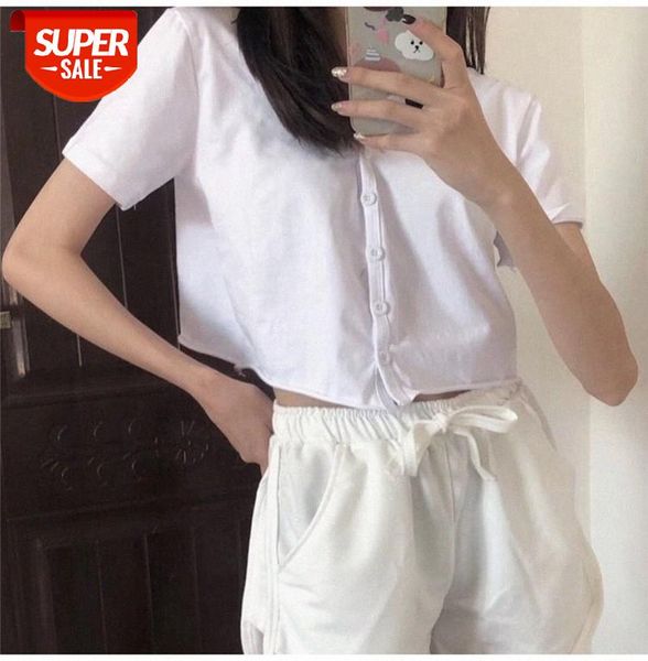 weird girl short cardigan v-neck short-sleeved t-shirt female korean version loose harajuku bf style #wh6k, White
weird girl short cardigan v-neck short-sleeved t-shirt female korean version loose harajuku bf style #wh6k, White