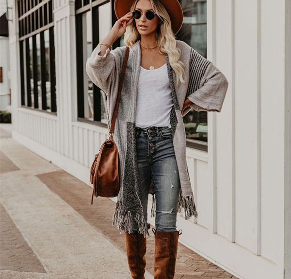 women's knits & tees bohemian fringe cardigan women clothes patchwork slim long coat female winter vintage knitwear sweaters cardi, White
women's knits & tees bohemian fringe cardigan women clothes patchwork slim long coat female winter vintage knitwear sweaters cardi, White