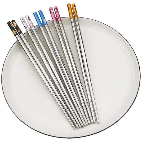 chopsticks 1pair reusable head steel stainless non-slip metal eco-friendly 304 23cm dinnerware
chopsticks 1pair reusable head steel stainless non-slip metal eco-friendly 304 23cm dinnerware