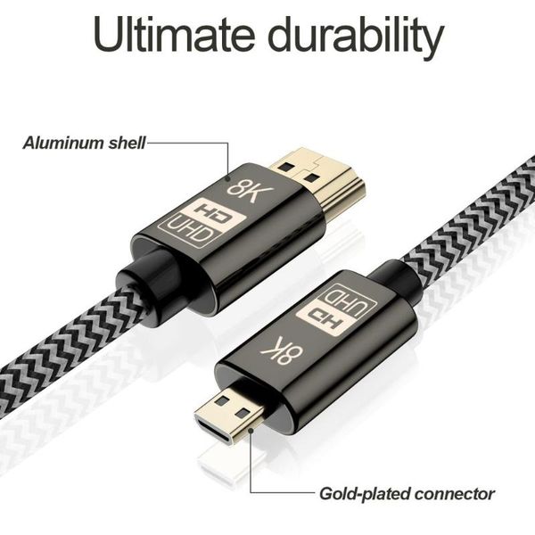 audio cables & connectors micro 2.1cable to male-male video cable 8k gold plated version for slr camera phone tablet hdtv projector
audio cables & connectors micro 2.1cable to male-male video cable 8k gold plated version for slr camera phone tablet hdtv projector