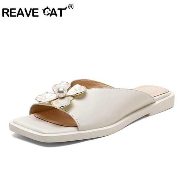 slippers reave cat luxurious pearl flowers genuine leather dress women female bowknot comfort plus flat open toe size 41 b2612, Black
slippers reave cat luxurious pearl flowers genuine leather dress women female bowknot comfort plus flat open toe size 41 b2612, Black