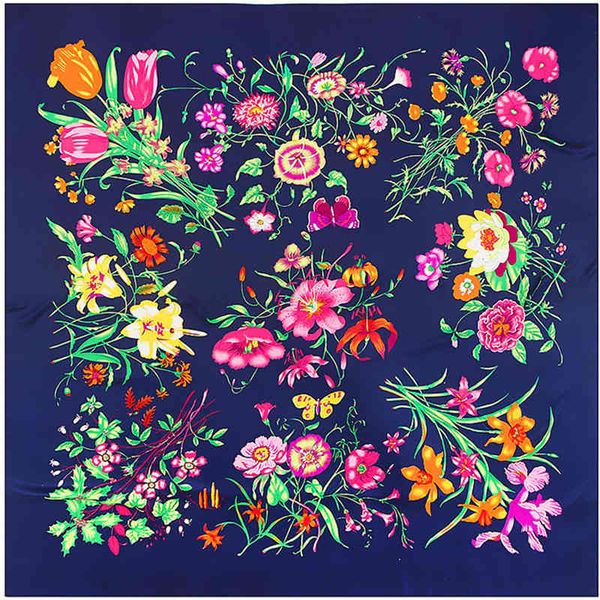 130*130cm luxury brand twill silk scarf bandana floral printed for women headband square scarves shawls poncho hijab, Blue;gray
130*130cm luxury brand twill silk scarf bandana floral printed for women headband square scarves shawls poncho hijab, Blue;gray