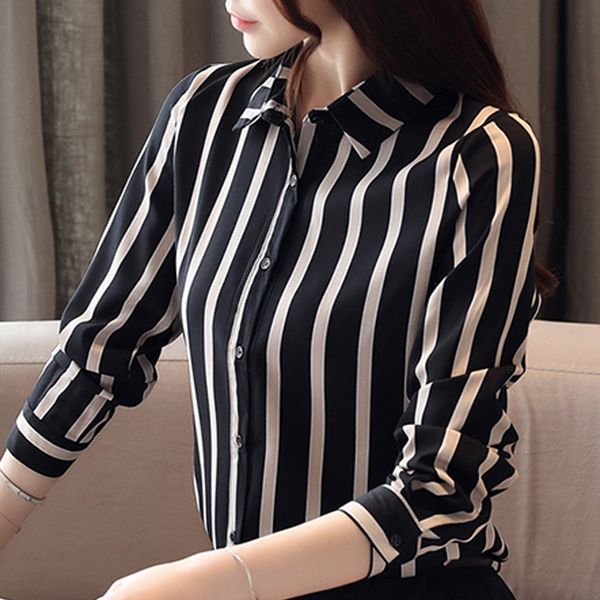 womens and blouses long sleeve striped chiffon blouse fashion woman blouses turn down collar office ladies b866 210426, White
womens and blouses long sleeve striped chiffon blouse fashion woman blouses turn down collar office ladies b866 210426, White