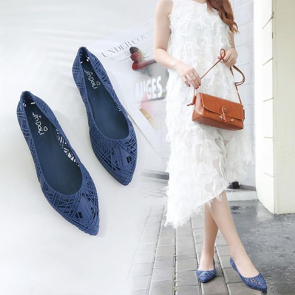 sandals 2021 summer pointed bird's nest hole jelly shoes waterproof shallow cut out rain flat bottom breathable beach women's, Black
sandals 2021 summer pointed bird's nest hole jelly shoes waterproof shallow cut out rain flat bottom breathable beach women's, Black