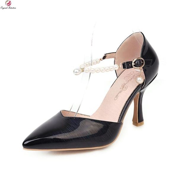original intention stylish women sandals pointed toe ankle strap thin heels shoes woman black pink red plus size 3-16
original intention stylish women sandals pointed toe ankle strap thin heels shoes woman black pink red plus size 3-16