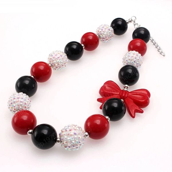 trendy cartoon style kids girls chunky bubblegum beaded necklaces cute bowknot diy rhinestone necklace jewelry gift, Red;brown
trendy cartoon style kids girls chunky bubblegum beaded necklaces cute bowknot diy rhinestone necklace jewelry gift, Red;brown