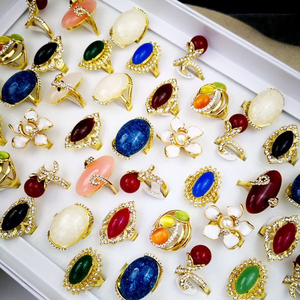 full sky star drop oil color gemstone series gold plated women's ring mixed size 8-10 random, Golden;silver
full sky star drop oil color gemstone series gold plated women's ring mixed size 8-10 random, Golden;silver