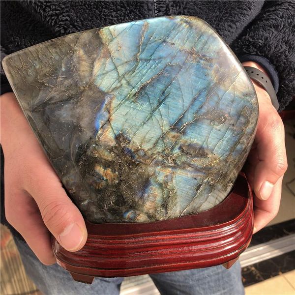 natural labradorite ornament furnishing articles polished stone healing for home decoration decorative objects & figurines
natural labradorite ornament furnishing articles polished stone healing for home decoration decorative objects & figurines