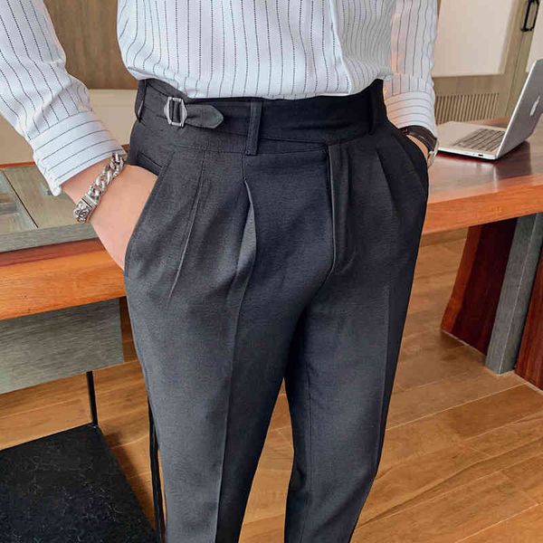 men's pants fashion men business dress solid color office social wedding streetwear casual suit slim fit trousers costume homme po, Black
men's pants fashion men business dress solid color office social wedding streetwear casual suit slim fit trousers costume homme po, Black