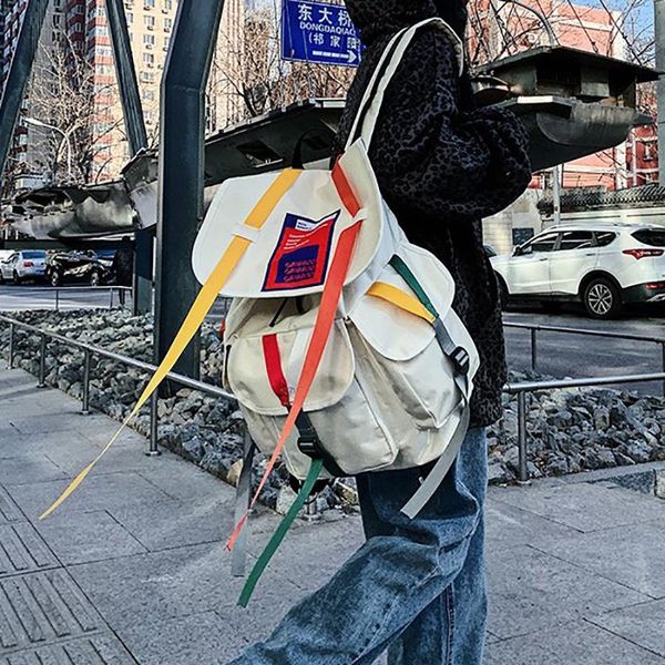 backpack fashion color ribbon male female trend bagpack unique student back pack hit personality durable
backpack fashion color ribbon male female trend bagpack unique student back pack hit personality durable