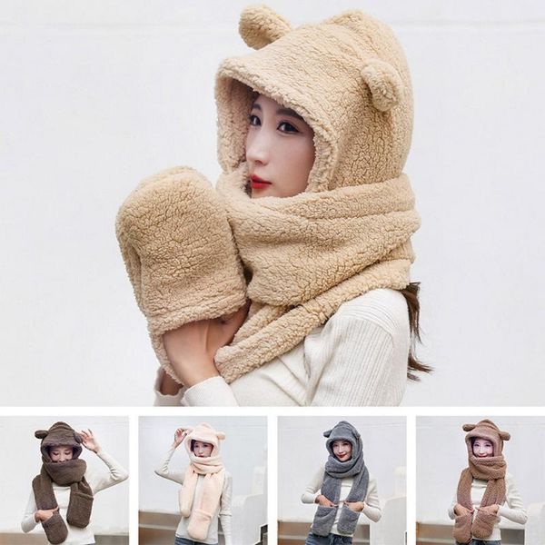 beanie/skull caps autumn and winter women bear hedging hat gloves scarf set plush keep warm cute style female outdoor street wy0184, Blue;gray
beanie/skull caps autumn and winter women bear hedging hat gloves scarf set plush keep warm cute style female outdoor street wy0184, Blue;gray