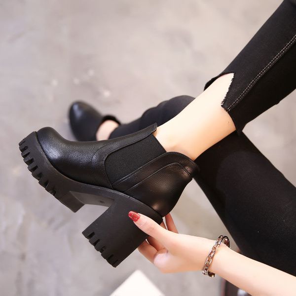 shoes british style boots woman naked boot women's high heeled plush shoes round toe square heel thick bottom black back leul
shoes british style boots woman naked boot women's high heeled plush shoes round toe square heel thick bottom black back leul