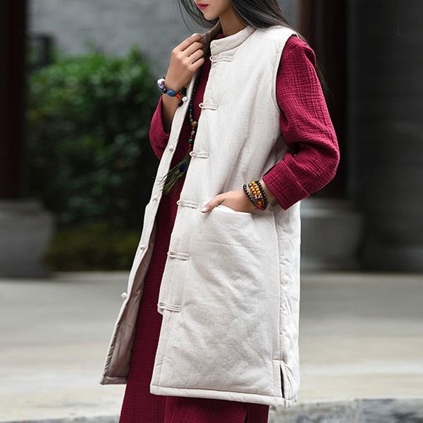 women's vests aransue autumn winter waistcoat women sleeveless coat warm thickening vest chinese style wadded coats and jackets, Black;white
women's vests aransue autumn winter waistcoat women sleeveless coat warm thickening vest chinese style wadded coats and jackets, Black;white