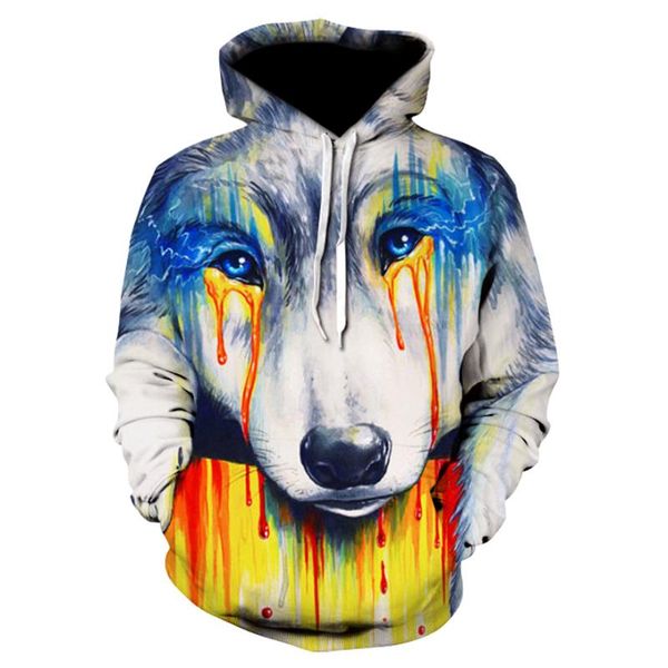 fashion men's/women's 3d sweatshirts with tearwolf print and colorful graffiti hoodies are sold wholesale retail men's &, Black
fashion men's/women's 3d sweatshirts with tearwolf print and colorful graffiti hoodies are sold wholesale retail men's &, Black