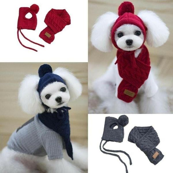 dog apparel pet winter warm stripes knitted hat+scarf puppy teddy christmas clothes
dog apparel pet winter warm stripes knitted hat+scarf puppy teddy christmas clothes
