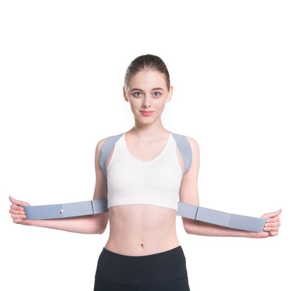 support belt posture corrector prevents slack relief of back pain clavicle spine shoulder, Black;blue
support belt posture corrector prevents slack relief of back pain clavicle spine shoulder, Black;blue