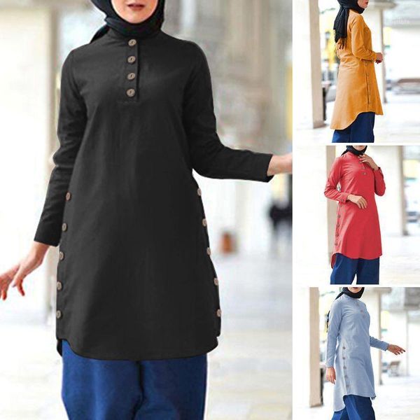 plus size autumn muslim shirts zanzea 2021 kaftan women's irregular blouse long female button blusas turkish tunic s-5xl1, White
plus size autumn muslim shirts zanzea 2021 kaftan women's irregular blouse long female button blusas turkish tunic s-5xl1, White