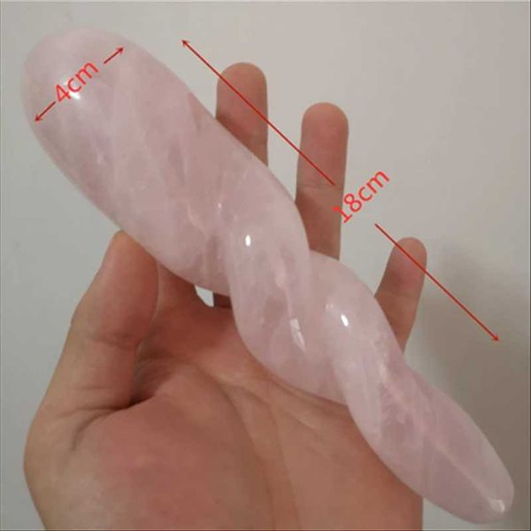 decorative objects & figurines 1pcs natural rose quartz spiral crystal wand hand carved gem yoni massage healing sp
decorative objects & figurines 1pcs natural rose quartz spiral crystal wand hand carved gem yoni massage healing sp