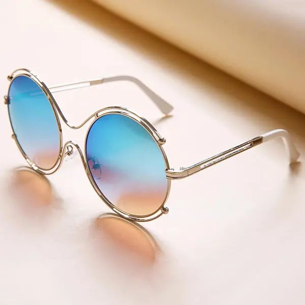 women mens vintage anti-uv double ring sunglasses retro steampunk round mirror lens glasses, Black
women mens vintage anti-uv double ring sunglasses retro steampunk round mirror lens glasses, Black