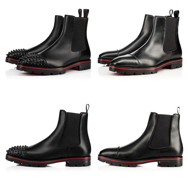 2021 new red bottom men boot designer boots fashion booties calfskin reds sole motorcycle ankle for mens shoe 41-47 high qualit, Black
2021 new red bottom men boot designer boots fashion booties calfskin reds sole motorcycle ankle for mens shoe 41-47 high qualit, Black