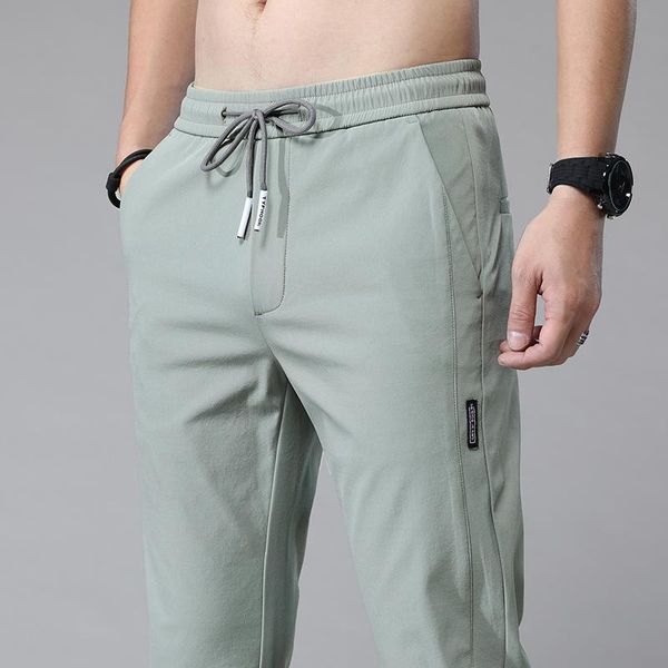 men's pants quick dry man jogging korean style men trousers sportswear thin stretch drawstring streetwear casual 2021 fashion summer, Black
men's pants quick dry man jogging korean style men trousers sportswear thin stretch drawstring streetwear casual 2021 fashion summer, Black
