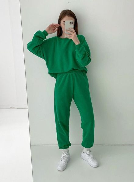 women's two piece pants women green sport suit long sleeve pullover whith sweatpants set autumn active wear outfit casual suits, White
women's two piece pants women green sport suit long sleeve pullover whith sweatpants set autumn active wear outfit casual suits, White