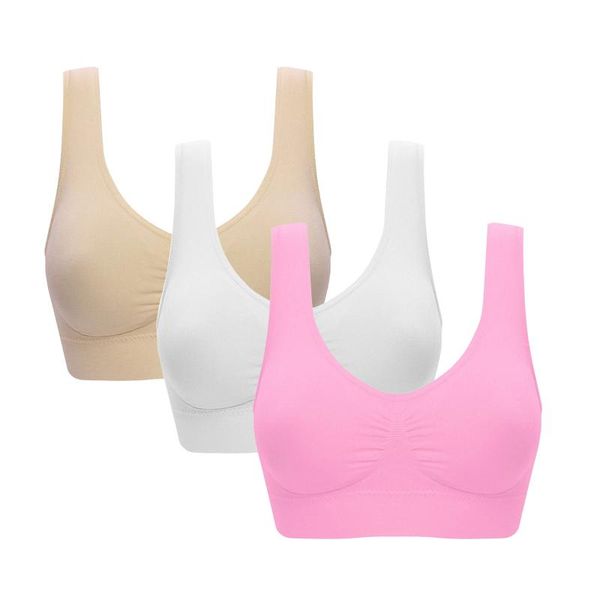 bras 3pcs seamless bra sports for women padded pad plus pize push up bralette brassiere comfortable vest wireless, Red;black
bras 3pcs seamless bra sports for women padded pad plus pize push up bralette brassiere comfortable vest wireless, Red;black